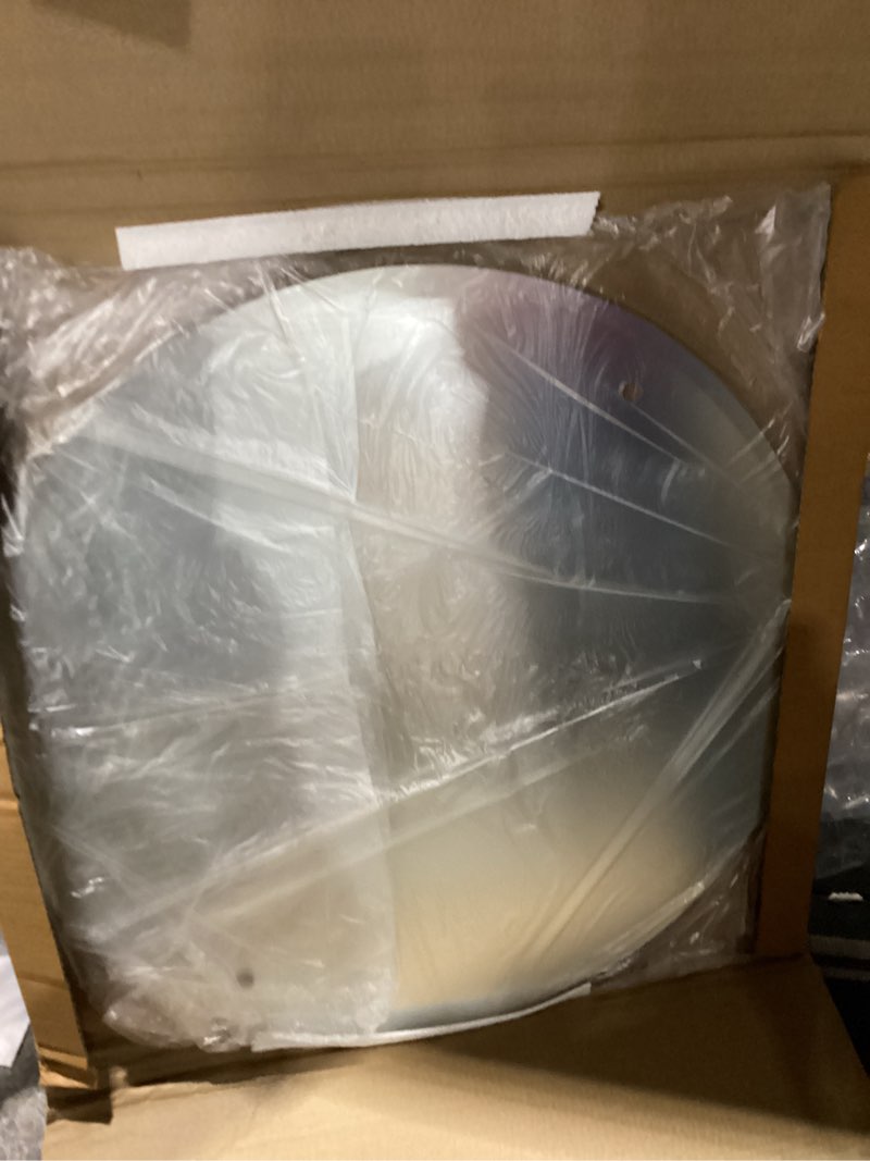 Condition photo showing New/Like New for Allied Brass DT-27-91-PNK Dottingham Collection Oval Frameless Rail Mounted Mirror, Pink