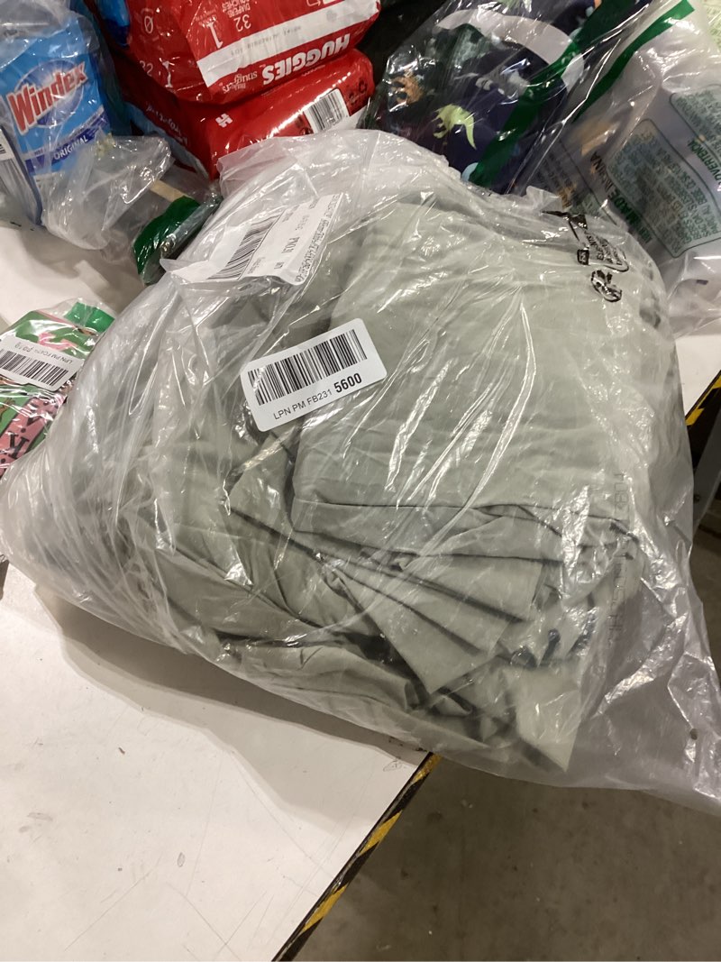 Condition photo showing As Is for Eddie Bauer - Queen Sheet Set, Washed Percale Bedding Set with Deep Pockets, Super Soft, 100% Luxury Cotton with Smooth Percale Weave (Percale Green, Queen) Percale Green Queen