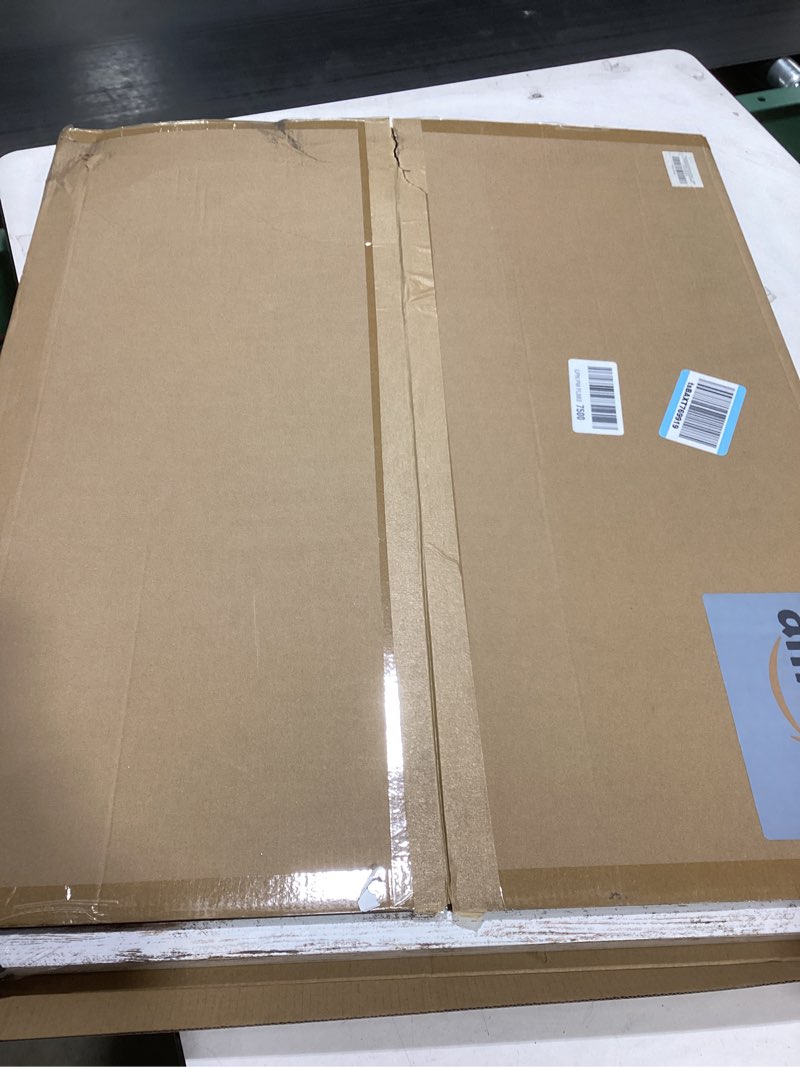 Condition photo showing Good Condition for 20x24 Frame, Distressed White Wood Style - Display Posters 16 x 20 with Mat or 20x24 without Mat, Wall Mounting Horizontal and Vertical, 1 Pack Distressed White 20X24 in