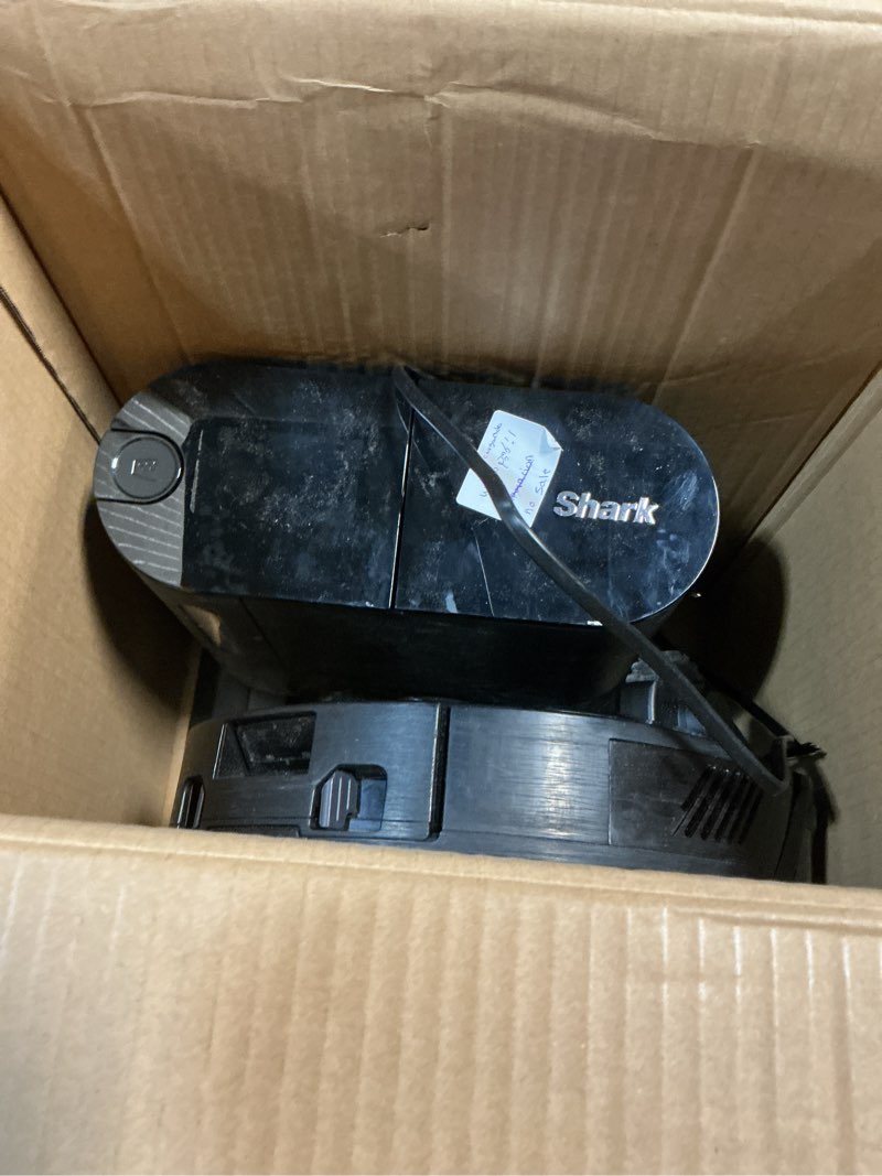 Condition photo showing As Is for Shark RV912S EZ Robot Vacuum with Self-Empty Base, Bagless, Row-by-Row Cleaning, Perfect for Pet Hair, Compatible with Alexa, Wi-Fi, Dark Gray EZ Self-Empty
