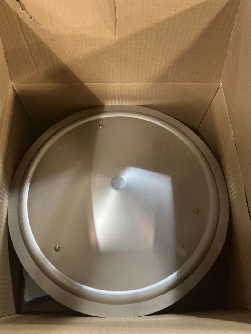Condition photo showing New/Like New for 12 inch chimney cap,adjustable chimney cap (fits 11.9" - 12.3" round flues) - 12" stainless steel cone top with screen, round chimney cap reinforced round rain cover for vents all-round protection