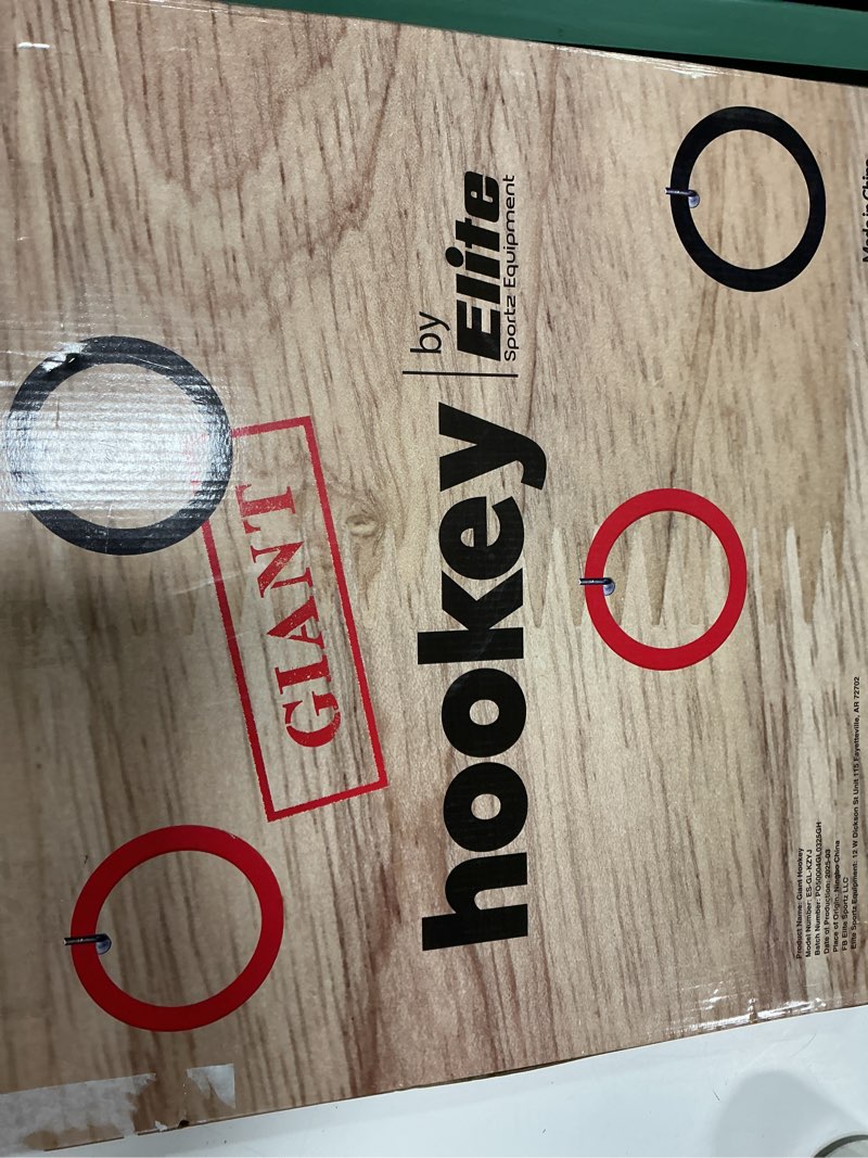 Condition photo showing New/Like New for Elite Sportz Equipment Ring Toss Game | Sturdy Wooden Board Set for Kids Outdoor Games | Camping Activities - Adults & Kids Picnic 20"