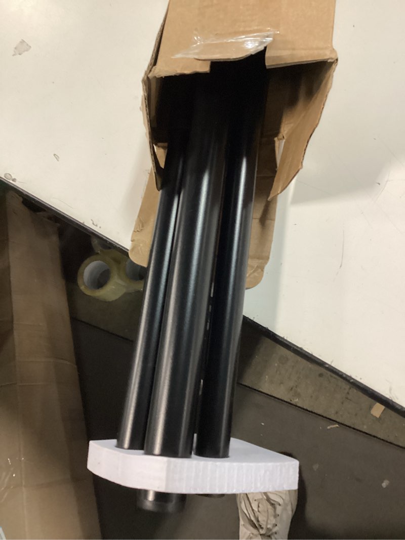 Condition photo showing Good Condition for TONIAL1 Inch Double Curtain Rods 72 to 144 Inch (6 to 12 ft), Heavy Duty Decorative Drapery Rod for Windows 69 to 140 Inch (5.75 to 11.7 ft) with Classic Cap Finial, Black Black 72-144"
