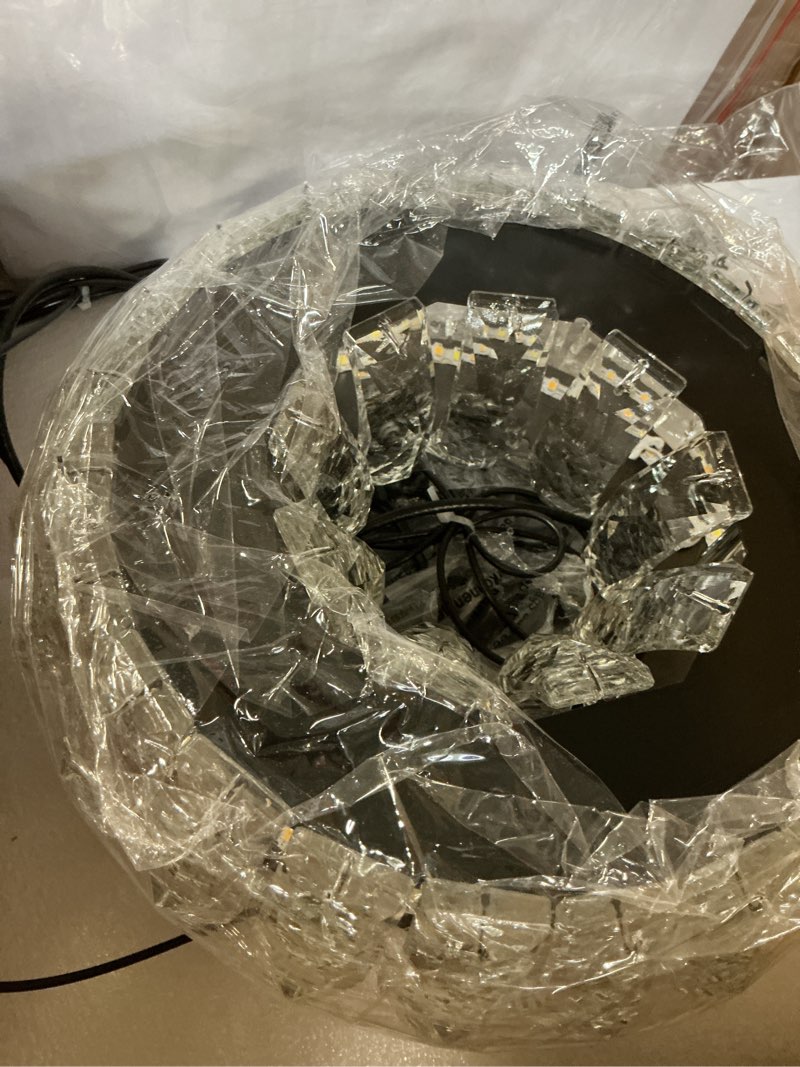 HAIXIANG LED Ring Chandelier Modern Pendant Lights for Kitchen Island Dining Room Remote Dimmable Ha