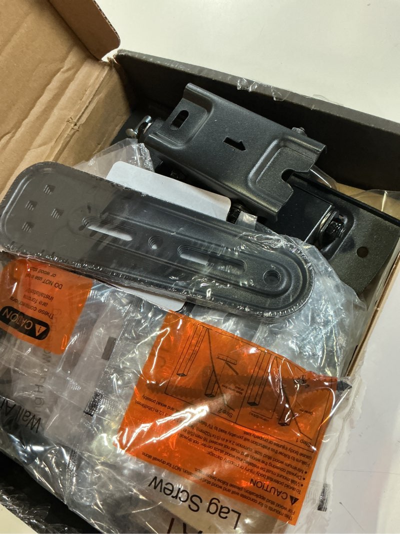 Condition photo showing As Is for pipishell full motion tv wall mount for 26-65 inch flat or curved tvs up to 77 lbs, tv bracket wall mount with articulating arms, extension, tilt, swivel, leveling, max vesa 400x400mm, pimf7 26-65 inch tv mount without led