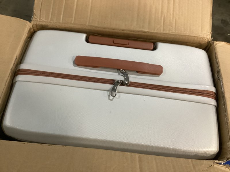 Condition photo showing Good Condition for 3 PCS Suitcase Sets, Luggage Sets with Spinner Wheels,Hard Case Luggages,Rolling Luggages with TSA Lock for Travel (Silver, 3PCS Set) Silver 3PCS Set