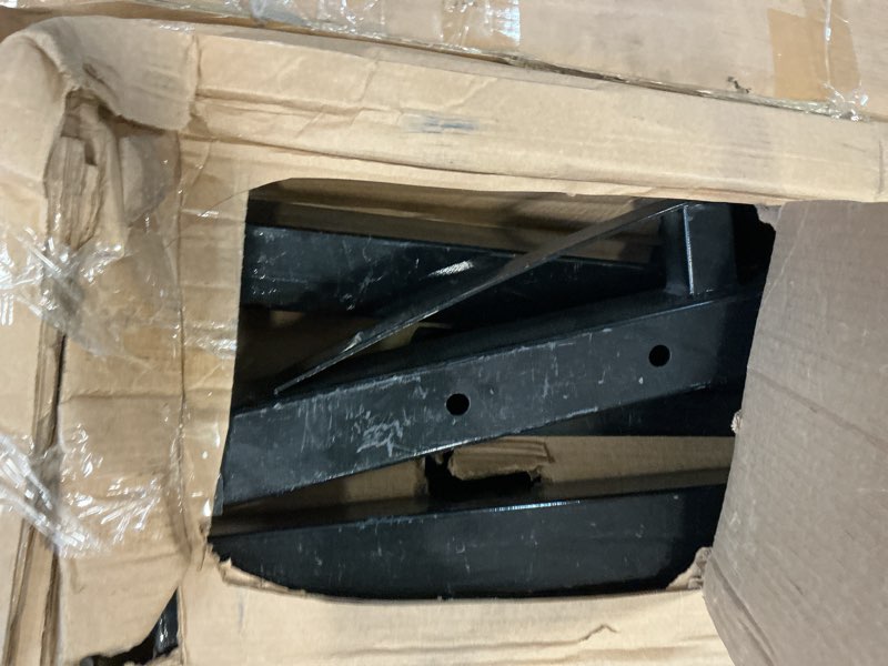 Condition photo showing As Is for 2 Ton Folding Hydraulic Engine Hoist with Load Leveler 4400 LBS Capacity Heavy Duty Cherry Picker 6 Swivel Wheels&Hydraulic Pump Adjustable Boom (0.5T-2T) for Garage Workshop Warehouse Black