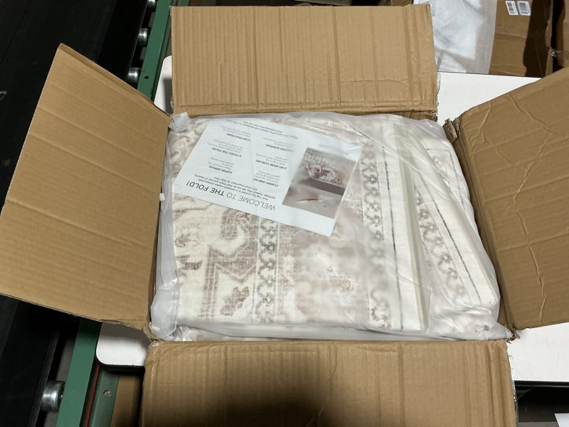 Condition photo showing Good Condition for 8x10 area rugs, washable rugs, large stain resistant beige area rug for living room bedroom dining room, vintage farmhouse rug beige/brown 8' x 10' (rectangular)