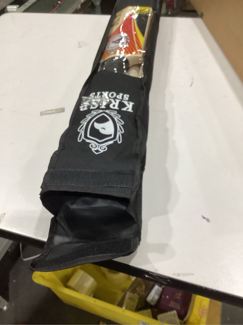 Condition photo showing As Is for Cricket Bat Gift Set Wooden Cricket Bat Kit for Junior, Backyard Park Beach Indoor Outdoor Play Tennis Ball, Stumps, Bails, Carrying Bag Practice Cricket Match by Krisp Sports