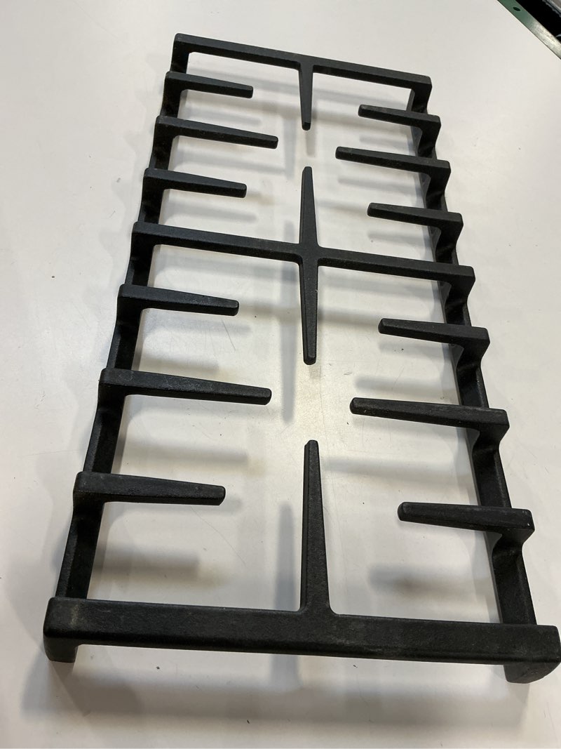 Condition photo showing As Is for WB31X27150 Stove Center Grate Replacement for GE Stove Parts 19.3’’ x 9'' JXGRATE1 WB31X24737 Grate General Electric Gas Range Parts Surface Burner Grate GE Cast Iron Rack (Not JXGRATE2 JXGRILL2)