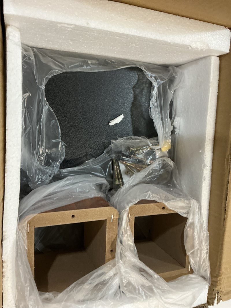 Condition photo showing Good Condition for meccanixity wood speaker stands, 2 pack 5.9 inch (15cm) universal speaker stand hollowed stands enhanced audio listening for home theaters cinema