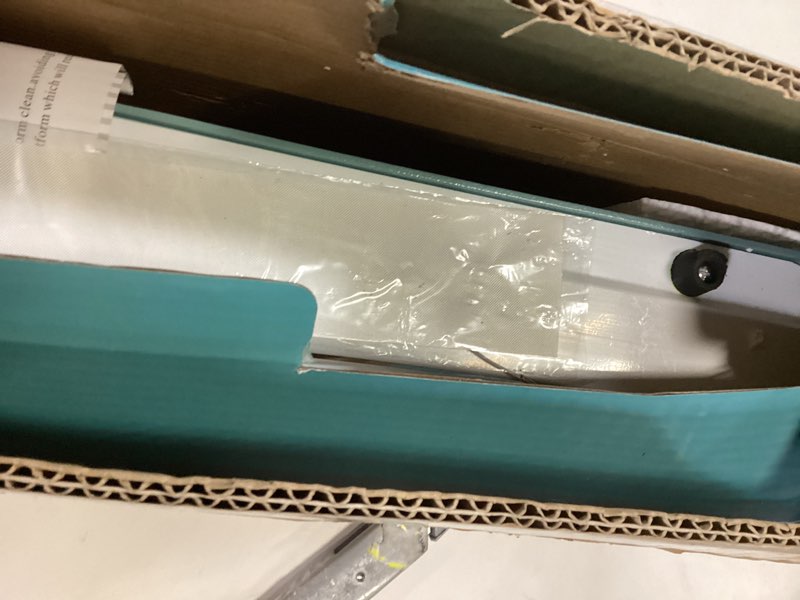 Condition photo showing As Is for Flexzion 16" (400mm) Impulse Sealer 400W - Manual Plastic Poly Bag Heat Sealing Machine Closer Kit w/Adjustable Timer, Portable with Free Replacement Element Grip and Teflon Tape