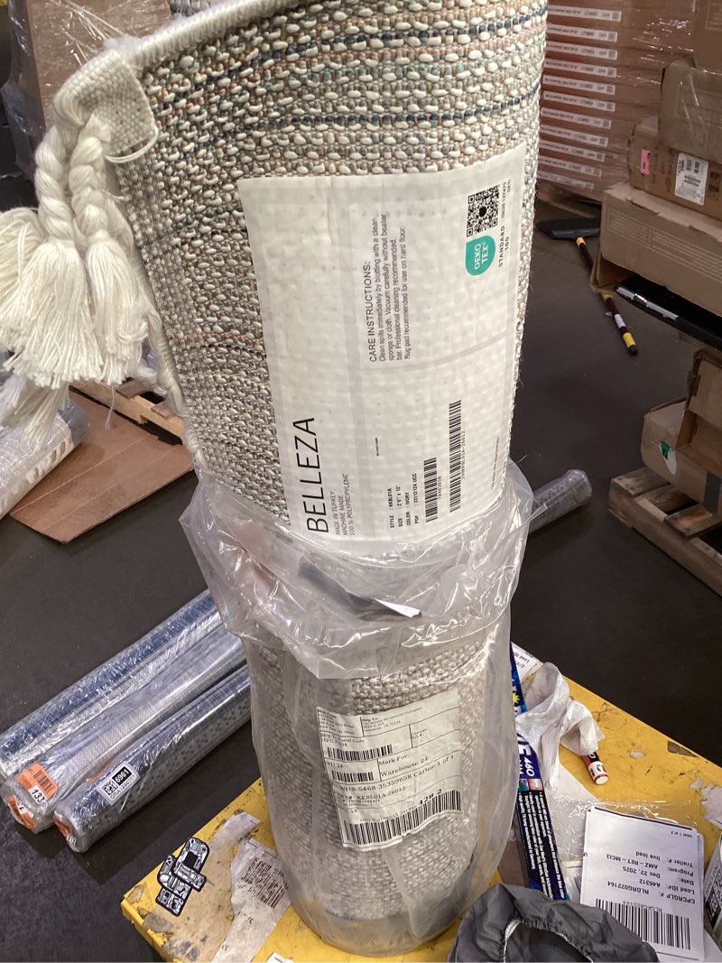 Condition photo showing New/Like New for nuLOOM Belleza Shag Area Rug,2’6”x12 Ivory