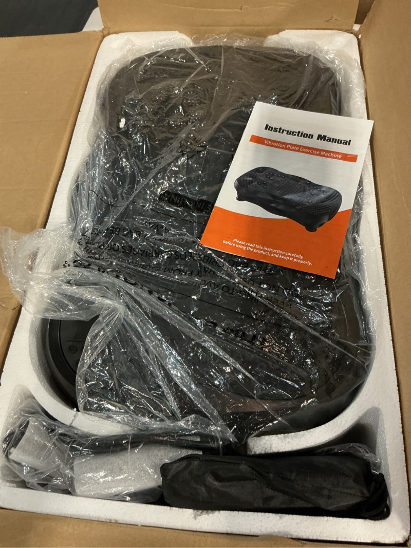 Condition photo showing Good Condition for Vibration Plate Exercise Machine, 130 Levels Full Body Workout Vibrating Plate for Lymphatic Drainage Weight Loss, 450 Lbs Capacity Shake Fitness Platform with Resistance Bands Bluetooth for Women Men