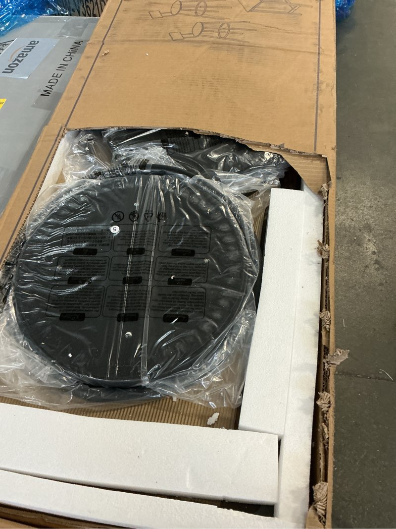 Condition photo showing Good Condition for Elevon Long Bar Table Set with 3 PU Upholstered Bar Stools, Dining Table and Chair Sets, Industrial Tall Coffee Table and Back Chair for Kitchen, Living Room, Party Room, Small Space, Pub, Brown