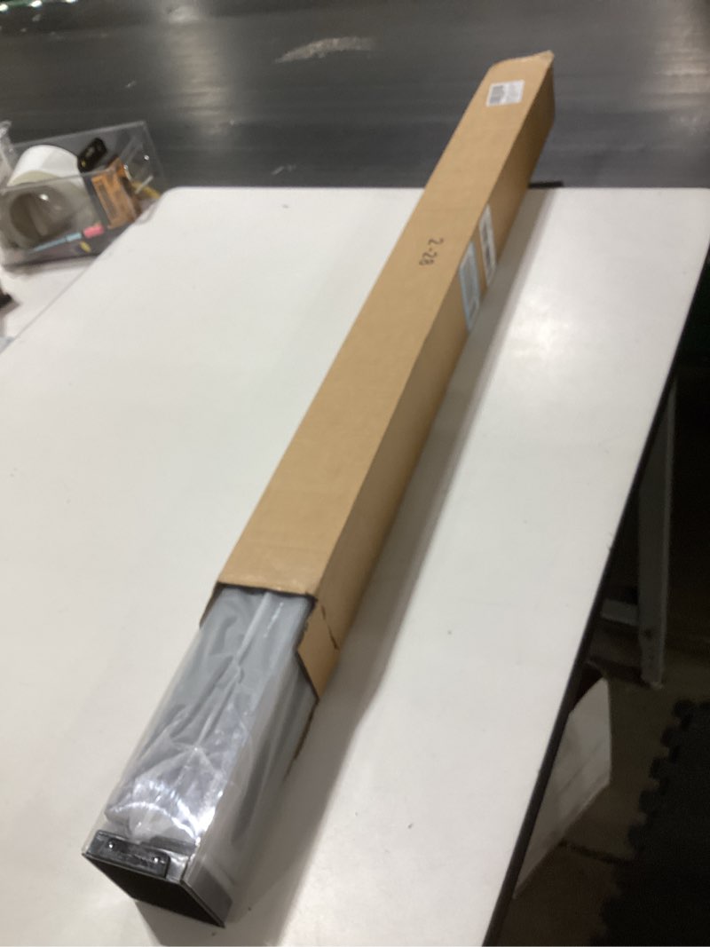 Condition photo showing New/Like New for aosky light filtering roller shades cordless blinds for windows, 1% openness free-stop shades with valance, thermal insulated fabric, uv protection, natural woven blindss?28" w x 72" h, grey? grey 28"w x 72"h