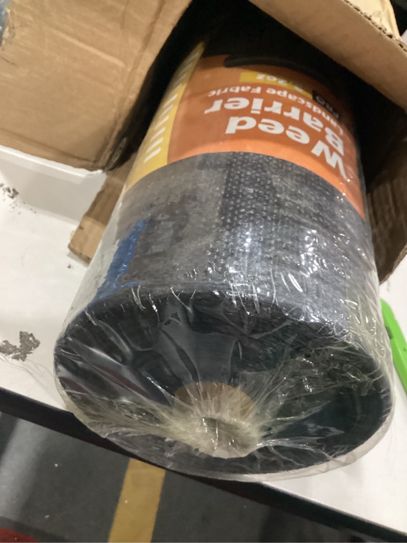 Condition photo showing New/Like New for 4ftx300ft weed barrier landscape 3.2oz fabric heavy duty, woven weed control cloth, woven geotextile fabric for underlayment, gardening ground, commercial driveway weed block cover mat 4ft x300ft