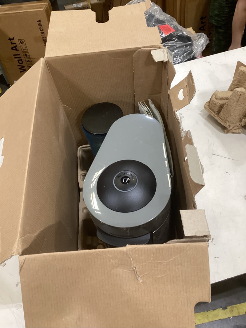 Condition photo showing As Is for de'longhi nespresso vertuo plus coffee and espresso maker by de'longhi, grey machine only gray