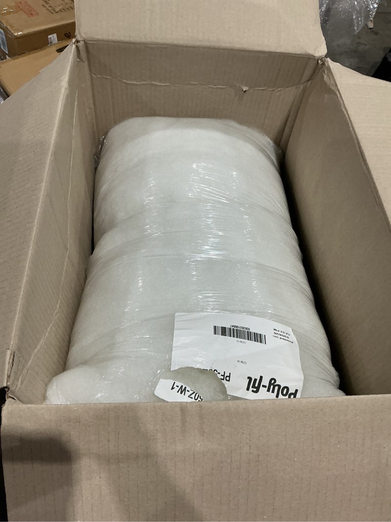 Condition photo showing As Is for poly-fil premium polyester fiber fill by fairfield, 50 oz bag