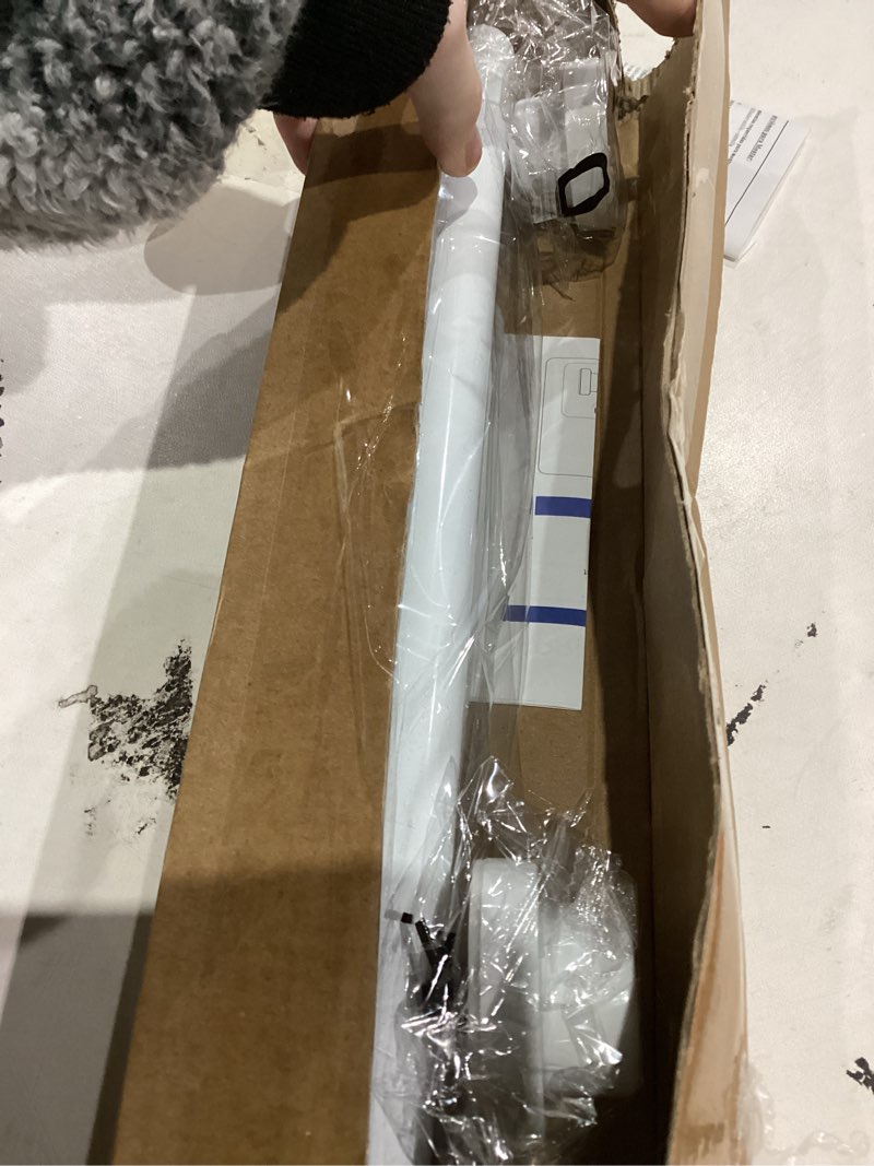 Condition photo showing New/Like New for Tension Curtain Rod 30 To 63 Inch White Tension Rods Adjustable Spring Loaded Curtain Rods 7/8" Curtains Rods No Drilling Tension Rods For Windows Bedroom Closet Doorway Door White-1PCS 30-63IN