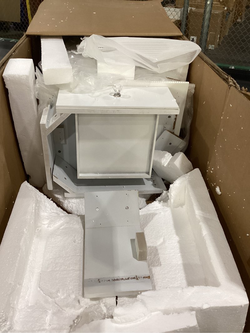 Condition photo showing New/Like New for Hives and Honey Crystal Jewelry Armoire, white