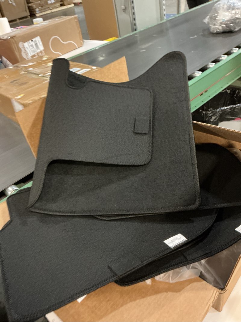 Condition photo showing Good Condition for ((Similar))CarsCover Premium Vehicle Mats 4-Piece with Vinyl Heel Pad, Black Carpet Driver Passenger and Rear Floor Mats