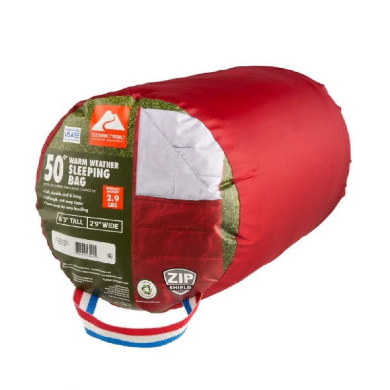 ozark trail 50 f rectangular sleeping bag