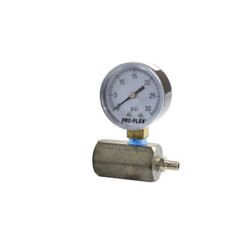 pro-flex 3/4-in csst brass hex test gauge