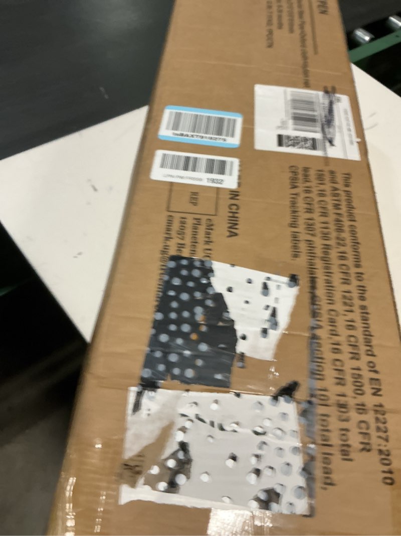 Condition photo showing New/Like New for babelio foldable baby playpen with mat, 54.5" × 54.5" portable playard for babies and toddlers, no assembly required, indoor & outdoor kids safety play pen area, travel fence, grey grey with mat 54.5*54.5*31