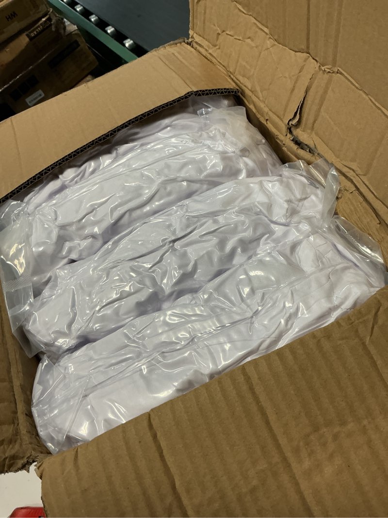 Condition photo showing Good Condition for 100 pcs spandex banquet chair covers, stretch dining chair cover universal fit slipcovers for wedding, party, banquet, event, celebration flat-front chairs (white) white - banquet chair 100 pcs