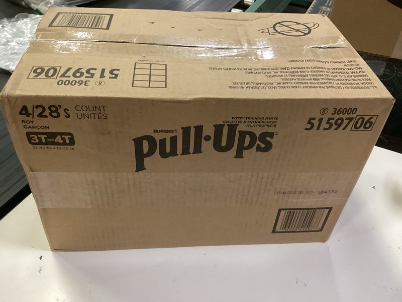 Condition photo showing New/Like New for pull-ups boys' learning design pack disposable training pants - 3t-4t - 112ct