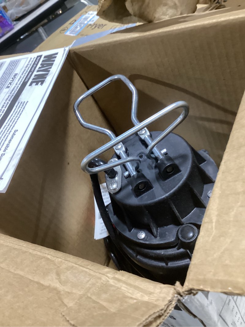 Condition photo showing Good Condition for wayne cdu800 1/2 hp submersible sump pump – cast iron & stainless steel, vertical float switch, 5,100 gph, 3-year warranty 1/2 hp coated steel sump pump