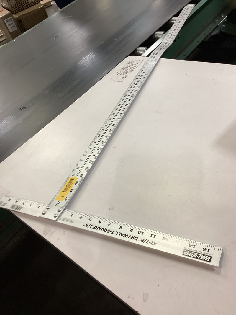 Condition photo showing As Is for MARSHALLTOWN Wal-Pro T-Squares, 1216 Millimeter Length, Made In The USA, 088-012