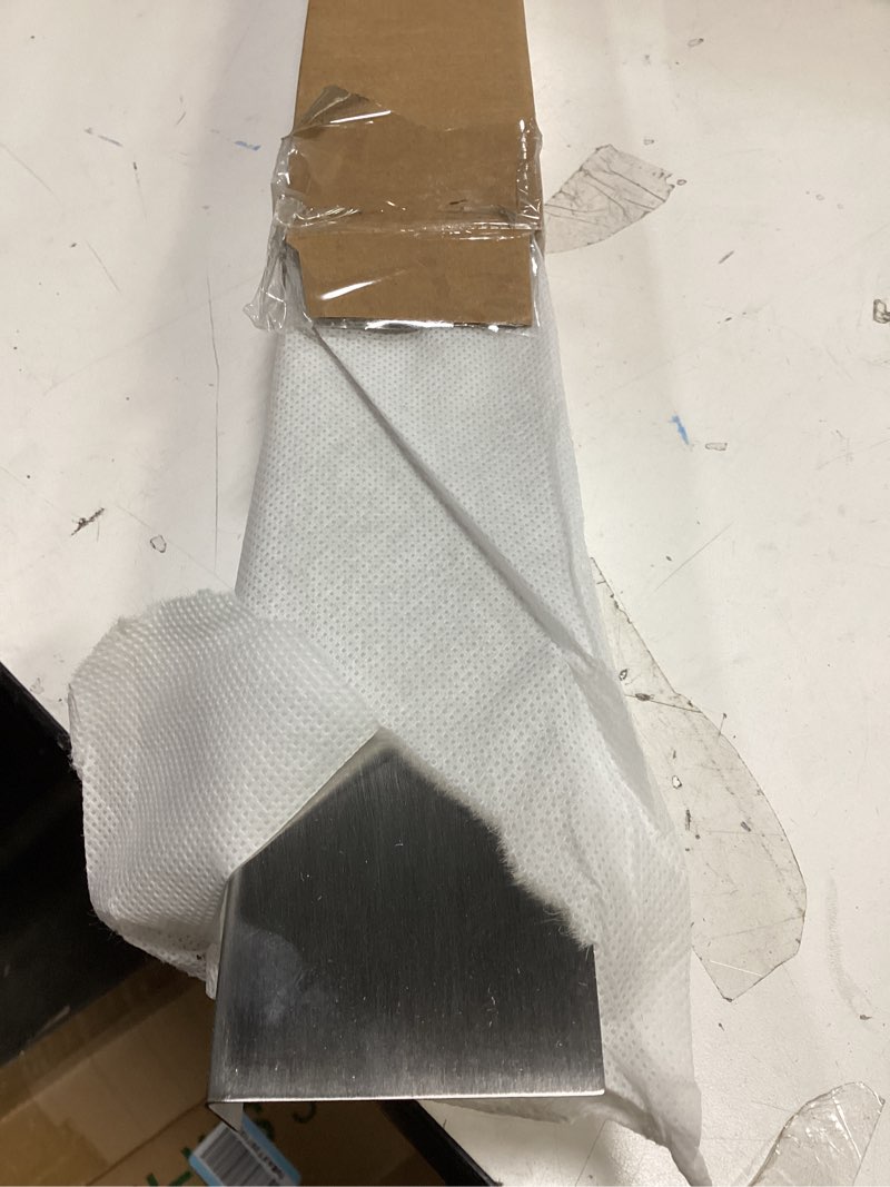 Condition photo showing New/Like New for 30" Stove Gap Filler, Slide-in Range Rear Filler Kit - Stainless Steel Backsplash for Stove, Easy to Install Backsplash Behind Stove Between Stove Range and Wall for Most Brand Kitchen Stoves 30" Silver