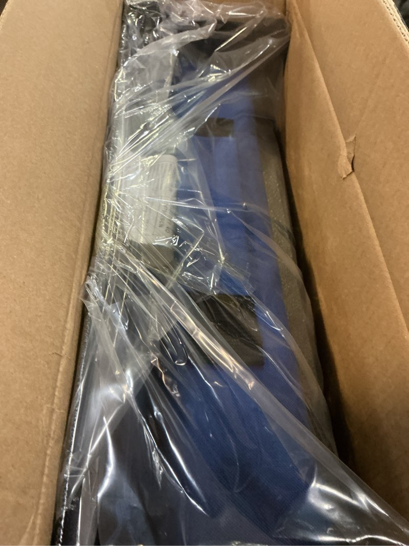 Condition photo showing New/Like New for sport beats stadium seats with back support bleacher chairs with back and cushion thick padded bleacher seats includes shoulder strap standard blue 1