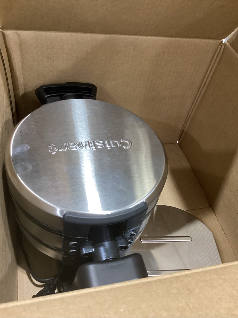Condition photo showing As Is for Cuisinart Double Flip Belgian Waffle Maker, WAF-F40NAS New Double Flip