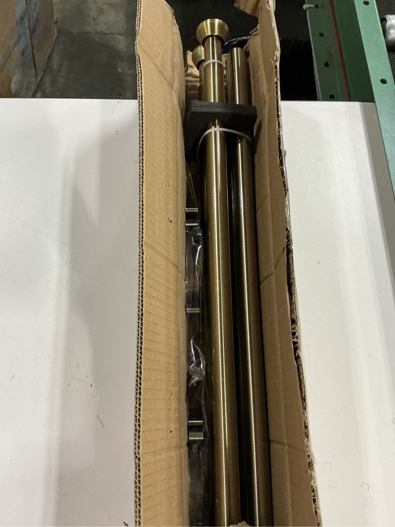 Condition photo showing Good Condition for 2 Pack Telescoping Curtain Rods,1Inch Diameter Drapery Rods 72-144Inch Length Adjustable Rod with Brackets Window Treatment-Antique Bronze Antique Bronze 72-144"