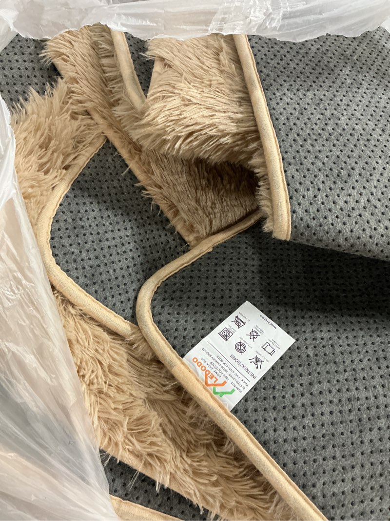 Condition photo showing As Is for (Similar)OLANLY Machine Washable Large Area Rugs for Living Room, Bedroom, Soft Fluffy Shaggy Bedside Rug, Indoor Floor Carpet for Kids Girls and Boys, Dorms, Nursery, Home Decor Aesthetic, Beige 