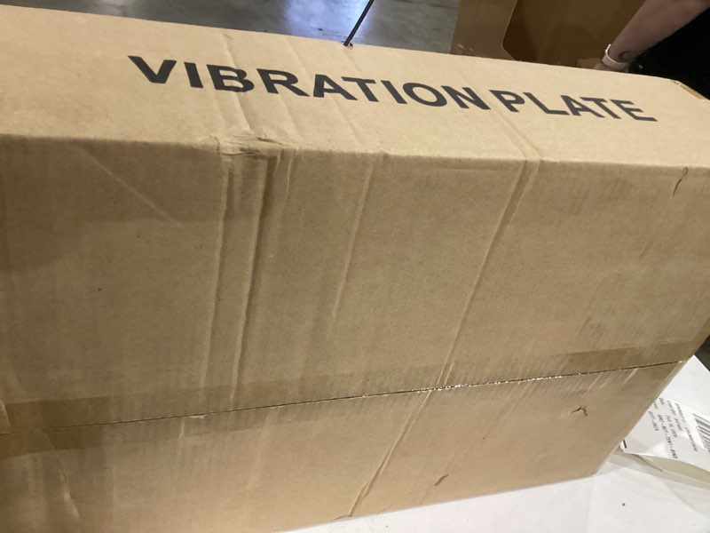 Condition photo showing New/Like New for Vibration Plate Exercise Machine, Vibrating Plate Platform for Lymphatic Drainage with 200 Adjustable Speeds, Power Vibration Plate for Weight Loss & Fitness, Supports Weight 450 Lbs Jet Black