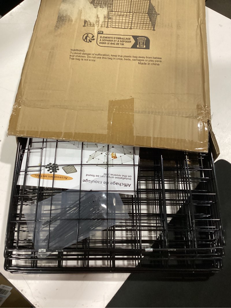 Condition photo showing Good Condition for portable small animal playpen, diy foldable pet fence for indoor outdoor use, exercise yard for guinea pigs, bunny, kitten, puppy