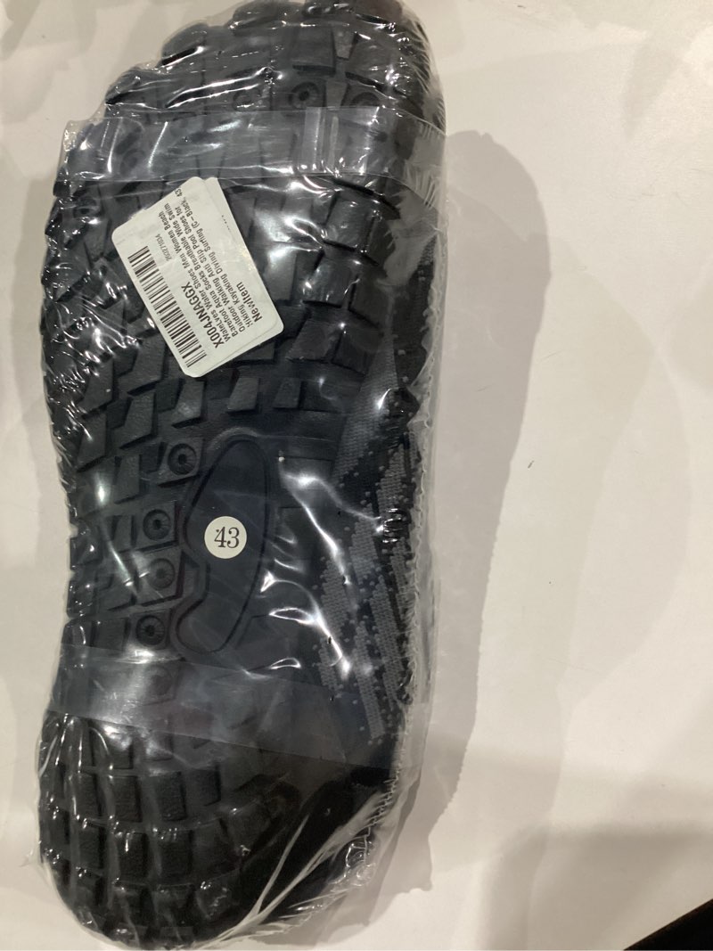 Condition photo showing New/Like New for WateLves Water Shoes Men Women Beach Barefoot Aqua Socks Breathable Wide Swim Outdoor Walking Anti Slip Pool Shoes for Hiking Kayaking Diving Surfing 12.5 Women/11 Men C-black
