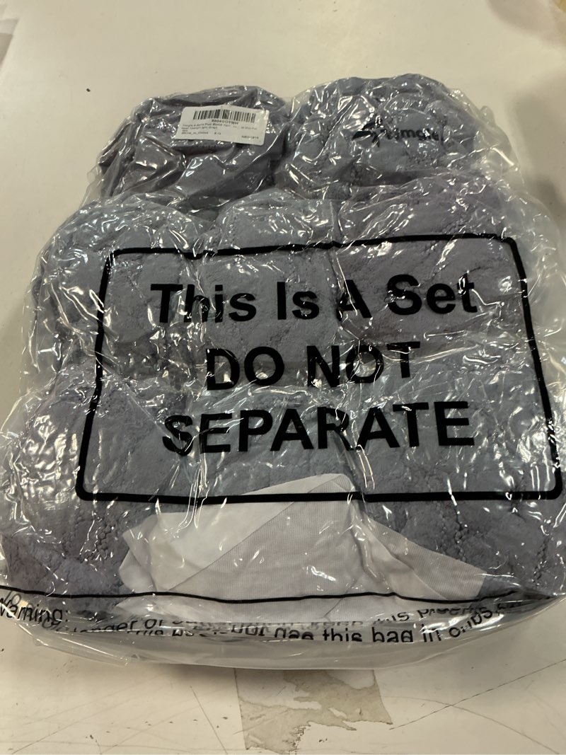 Condition photo showing New/Like New for Timgle Winter Gift 8 Skeins Pom Pom Ball Yarn for Hand Knitting Crochet Blanket, Chunky Super Bulky Yarns Polyester for Crochet Soft Warm Mat Pet Nest, 130g/skein(Light Gray) 