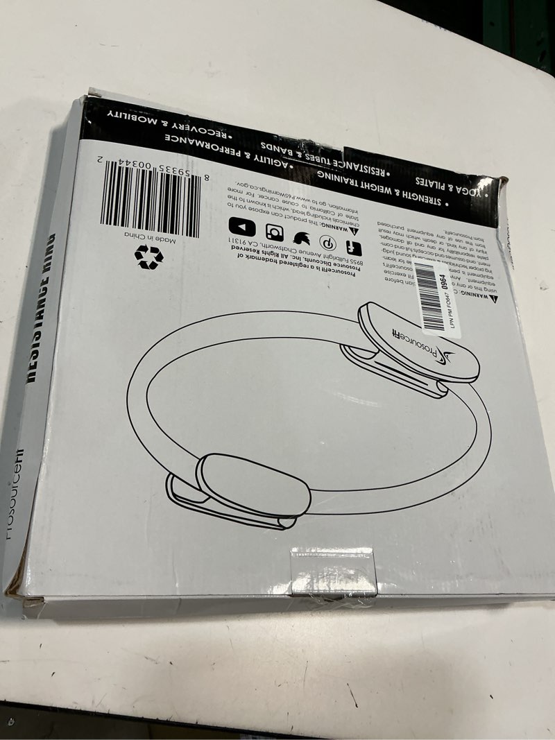 Condition photo showing Good Condition for ProsourceFit Resistance Ring enhances Pilates Workouts with Light Resistance to Help Tone and Strengthen Your Entire core and Body Black