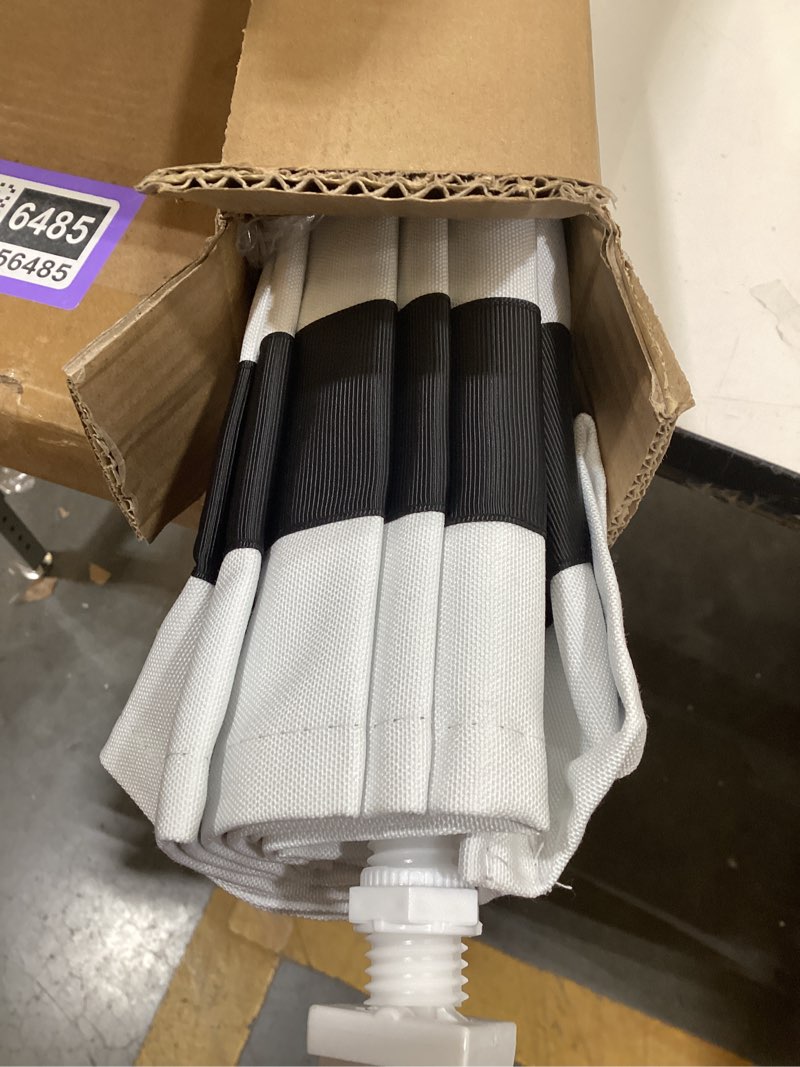 Condition photo showing New/Like New for LazBlinds No Tools No Drill Cordless Roman Shades for Windows, Blackout Thermal Insulated UV Blocking Window Blinds, Room Darkening Fabric Blinds for Indoor Windows, 30'' W x 64'' H, White-Black White-black (Blackout) 30" W x 64" H