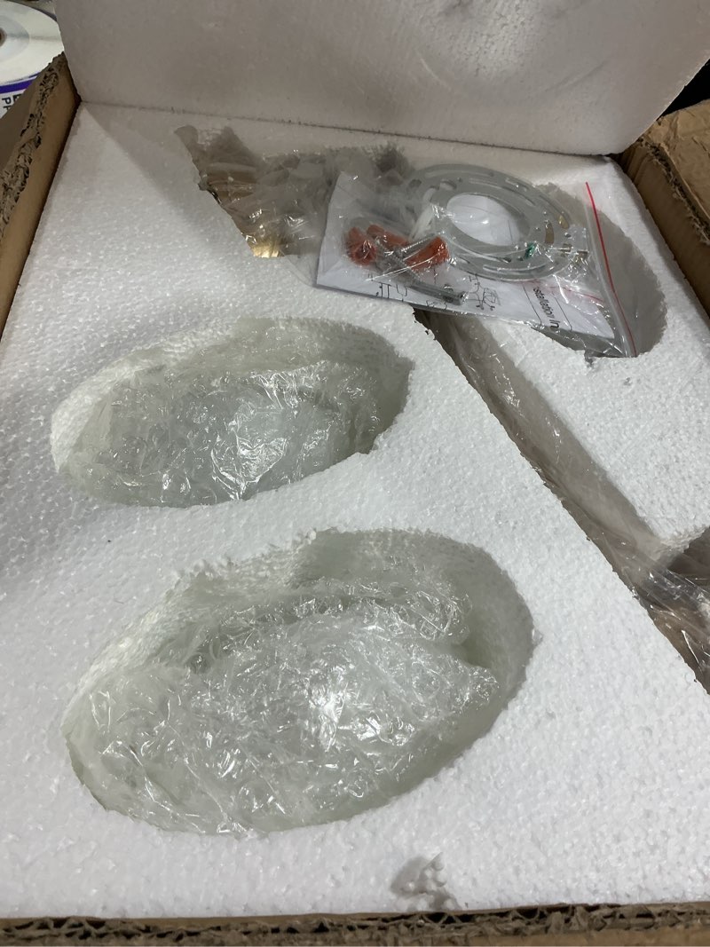 Condition photo showing New/Like New for semi flush mount ceiling light fixture, mid century modern 3-light 22.5" lighting fixtures ceiling matte gold ceiling lights for bedroom, entryway, hallway, kitchen lsland, dining room & living room