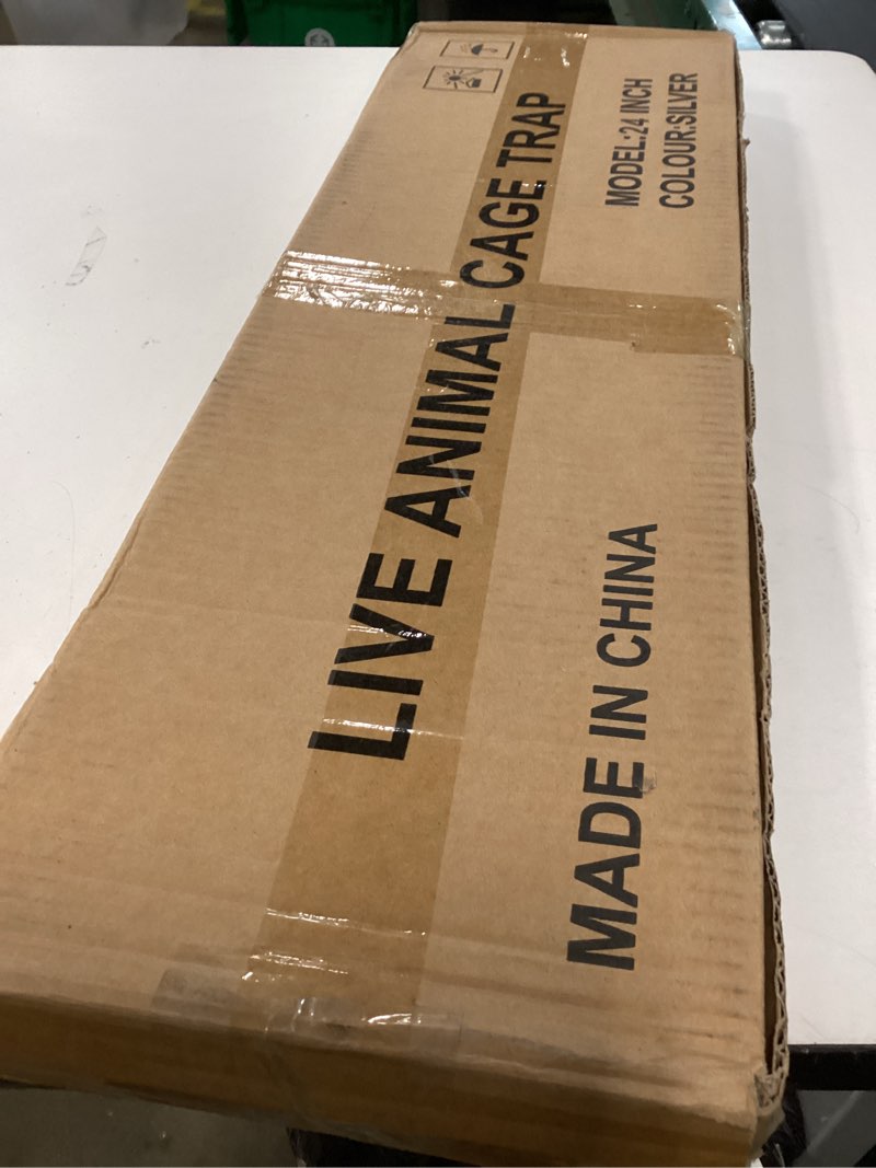 Condition photo showing New/Like New for Meibangzz Animal Traps,Live Animal Trap for Cats,Rabbits, Squirrels,cat Trap for Stray Cats, Live Traps for Raccoons, Steel Foldable with Pedal Triggers (24 x 7 x 8 inches)