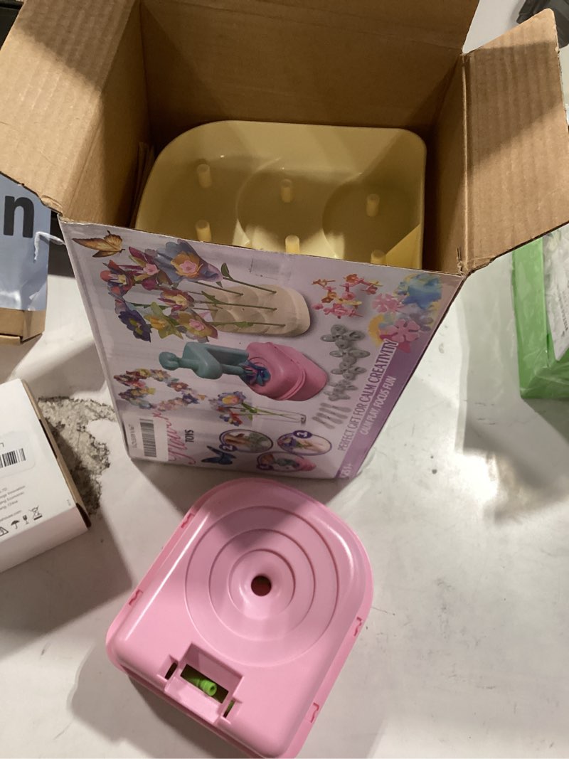 Condition photo showing As Is for beefunni flower bouquet craft kits, diy arts and crafts for kids 4-6-8, upgrade colorful flowers toys for 4 5 6 7 8+year old girl birthday gifts ideas, mothers day gifts for mom, gift for kids toddler pink