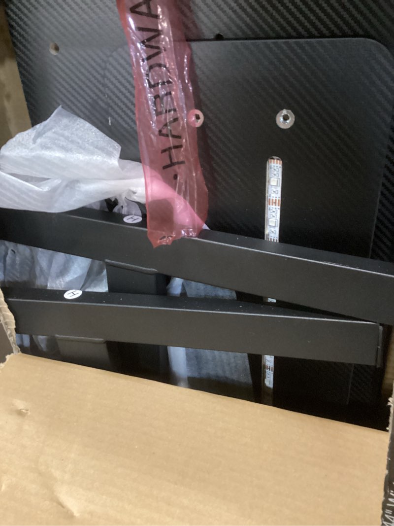 Condition photo showing Good Condition for gtracing lumina elite led gaming desk with usb and power outlets, for home and office, monitor stand and wireless charging, black