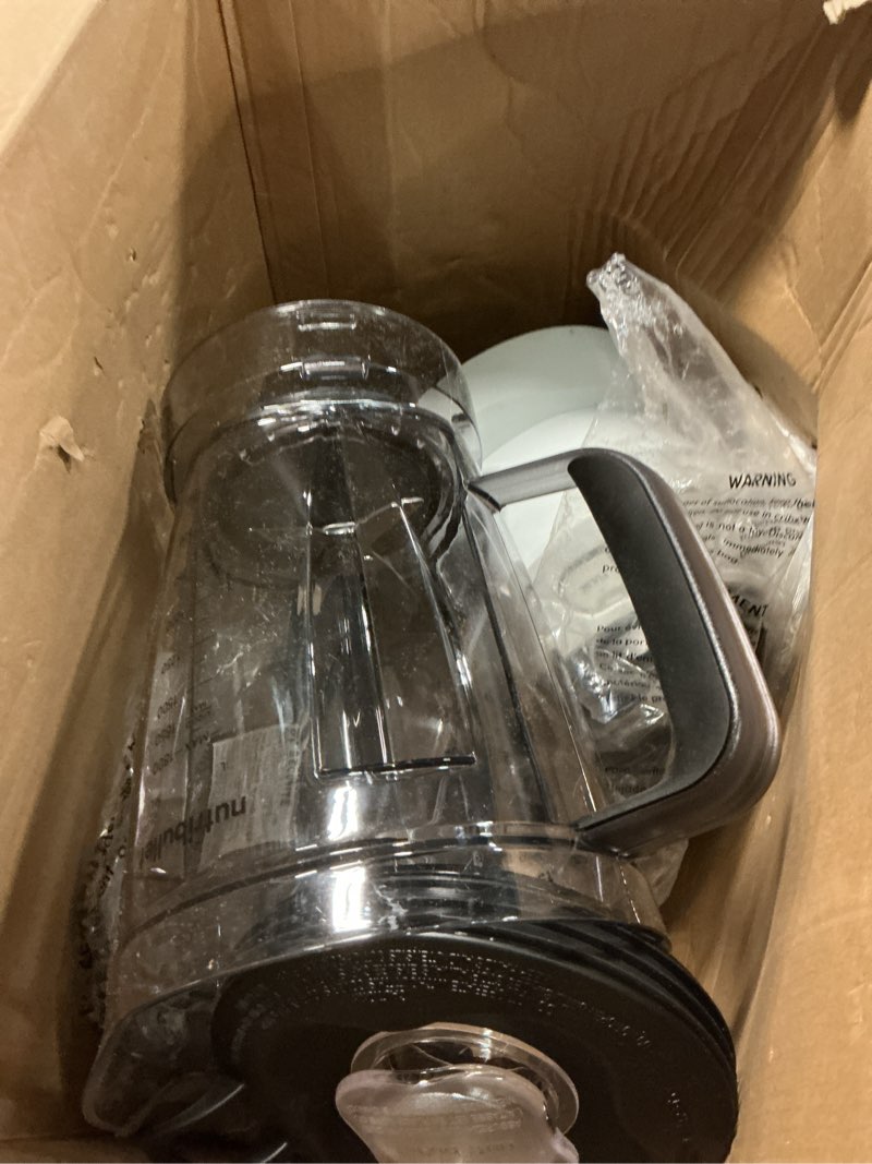 Condition photo showing As Is for nutribullet full-size blender combo 1200w –matte white matte white 1200 watts