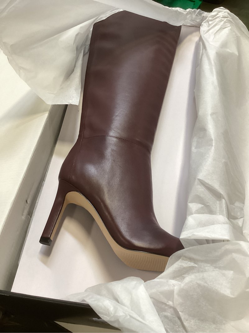Nine West Women's Sancha Boot, Dark Bordo 600, 5.5